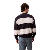 Maglione Uomo Calvin Klein Striped Snowy Blu Bianco | NonSoloSport