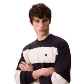 Maglione Uomo Calvin Klein Striped Snowy Blu Bianco | NonSoloSport