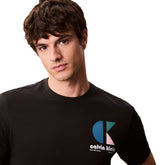 T-Shirt Uomo Calvin Klein Regular Logo Nero | NonSoloSport