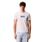 T-shirt Uomo Calvin Klein 30s Line Bogo Graph Bianco | NonSoloSport