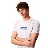 T-shirt Uomo Calvin Klein 30s Line Bogo Graph Bianco | NonSoloSport