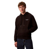 Felpa Uomo Calvin Klein Logo Back Print Nero | NonSoloSport