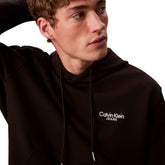 Felpa Uomo Calvin Klein Logo Back Print Nero | NonSoloSport