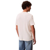 T-Shirt Uomo Calvin Klein Losanghe Beige | NonSoloSport