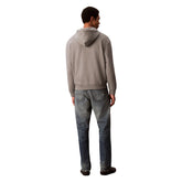 Felpa Uomo Calvin Klein Monogram Grigio | NonSoloSport