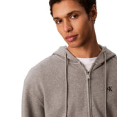 Felpa Uomo Calvin Klein Monogram Grigio | NonSoloSport