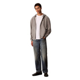 Felpa Uomo Calvin Klein Monogram Grigio | NonSoloSport