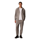 Pantalone Jogger Uomo Calvin Klein French Terry Monogram Grigio | NonSoloSport