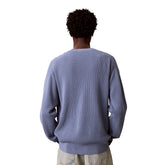 Maglione Uomo Calvin Klein Cotton Waffle Azzurro | NonSoloSport