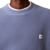 Maglione Uomo Calvin Klein Cotton Waffle Azzurro | NonSoloSport