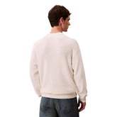 Maglione Uomo Calvin Klein Cotton Waffle Bianco | NonSoloSport