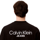 T-Shirt Uomo Calvin Klein Logo Back Print Nero | NonSoloSport