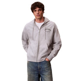 Felpa Uomo Calvin Klein Stile College Grigio | NonSoloSport