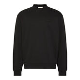 Felpa Uomo Calvin Klein Logo Patch Nero | NonSoloSport