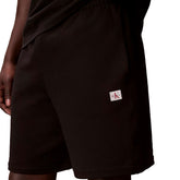 Shorts Uomo Calvin Klein Spugna Cotone Nero | NonSoloSport