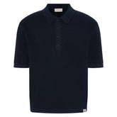 Polo Uomo Calvin Klein Waffle Knit Blu | NonSoloSport