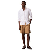 Shorts Uomo Calvin Klein Chino Twill Marrone | NonSoloSport