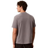 T-Shirt Uomo Calvin Klein 30S Easy Monogram Puff Grigio | NonSoloSport