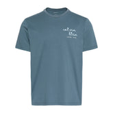 T-Shirt Uomo Calvin Klein 30S Lines Seasonal Blu | NonSoloSport
