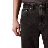Jeans Uomo Calvin Klein Straight 90s Nero | NonSoloSport