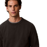 Felpa Uomo Calvin Klein Logo Badge Nero | NonSoloSport