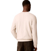 Felpa Uomo Calvin Klein Logo Badge Beige | NonSoloSport