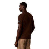 T-Shirt Uomo Calvin Klein Classic Jersey Badge Marrone | NonSoloSport