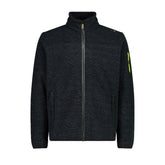 Pile Uomo CMP Knit-Tech Jacquard Nero | NonSoloSport