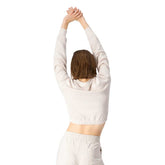 Champion Felpa French Terry Giro Crop AC Donna Beige | NonSoloSport