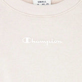 Champion Felpa French Terry Giro Crop AC Donna Beige | NonSoloSport