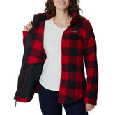 Columbia Giacca West Bend Donna Rosso Nero | NonSoloSport