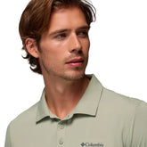 Polo Uomo Columbia Zero Rules Verde Safari | NonSoloSport