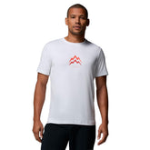 T-Shirt Uomo Columbia Parsons Point Bianco Rosso | NonSoloSport
