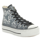 Converse Chuck Taylor All Star Hi Lift Donna Grigio Bianco | NonSoloSport
