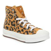 Sneakers Bambino Converse Chuck Taylor All Star EVA Lift Leopards Platform Marrone | NonSoloSport