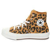 Sneakers Bambino Converse Chuck Taylor All Star EVA Lift Leopards Platform Marrone | NonSoloSport