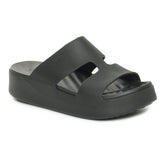 Ciabatta Donna Crocs Getaway Platform Nero | NonSoloSport
