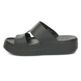 Ciabatta Donna Crocs Getaway Platform Nero | NonSoloSport