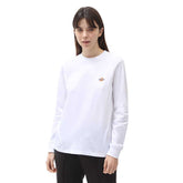 T-Shirt Manica Lunga Donna Dickies Mapleton Bianco | NonSoloSport