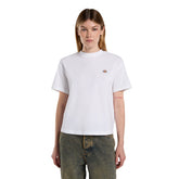 Dickies T-Shirt Boxy Oakport Donna Bianco | NonSoloSport