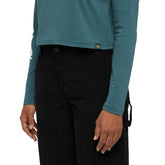 T-Shirt Manica Lunga Donna Dickies Globe Verde | NonSoloSport