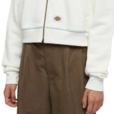 Felpa Donna Dickies Arlee Zip-Through Bianco | NonSoloSport