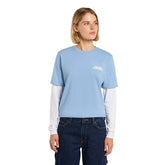 T-Shirt Donna Dickies Torrey 2 in 1 Azzurro | NonSoloSport