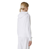 Felpa Donna Deha Full Zip Cappuccio Spugna Bianco | NonSoloSport