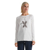 T-Shirt Manica Lunga Donna Deha Grafica Bianco | NonSoloSport