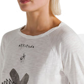 T-Shirt Manica Lunga Donna Deha Grafica Bianco | NonSoloSport