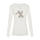 T-Shirt Manica Lunga Donna Deha Grafica Bianco | NonSoloSport