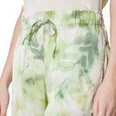 Deha Pantalone in Raso Stampa Donna Verde | NonSoloSport
