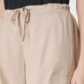 Deha Pantalone Cargo Popeline Donna Beige | NonSoloSport