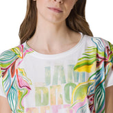 Deha T-Shirt Scritte Donna Bianco Multicolor | NonSoloSport